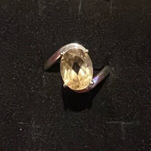 Citrine 6 Sterling Silver Ring